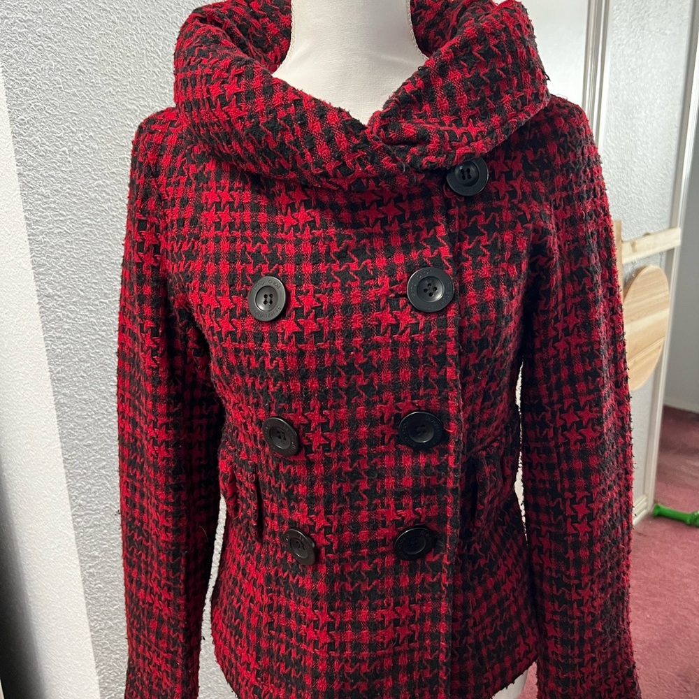 Beverly Hills Polo Club Red and Black Utility Jacket
